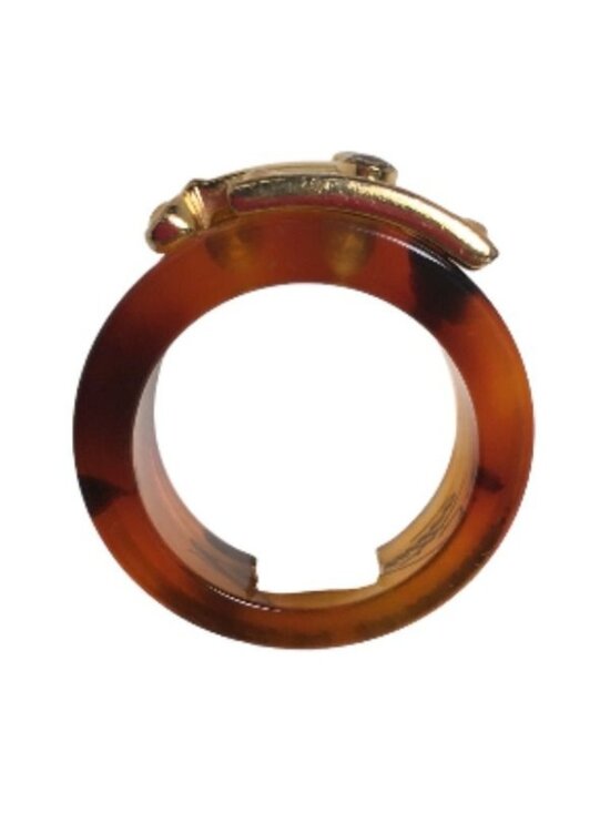 Louis Vuitton M Size Ring Burg Lock Me Brown - Picture 5 of 5